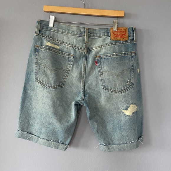 🛑SOLD Levi’s 511 Vintage High Rise Distressed Cutoff Jean Shorts - Picture 4 of 8